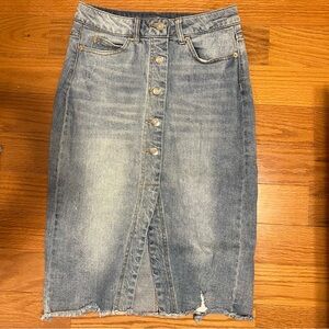 Wild Fable Blue Denim Jean Skirt
